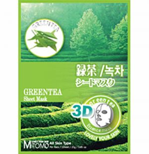 Mitomo 3D Face Mask Green Tea